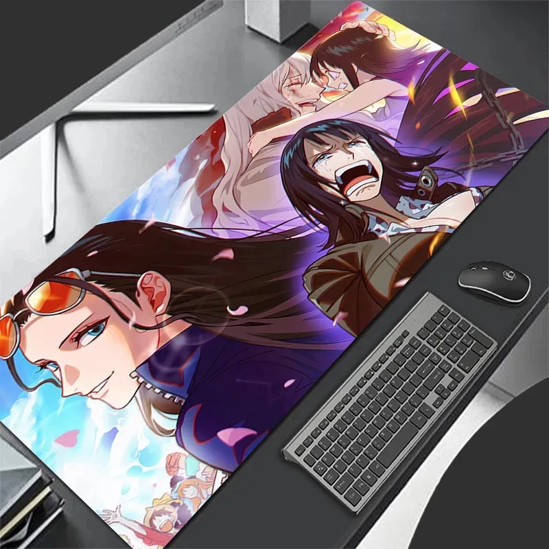 Japan Sexy Anime Girl Mouse Pad PC Purple Gamer Cabinet Mousepad Kawaii O-one P-piece Keyboard Rug XL Laptop Nico Robin Desk Mat