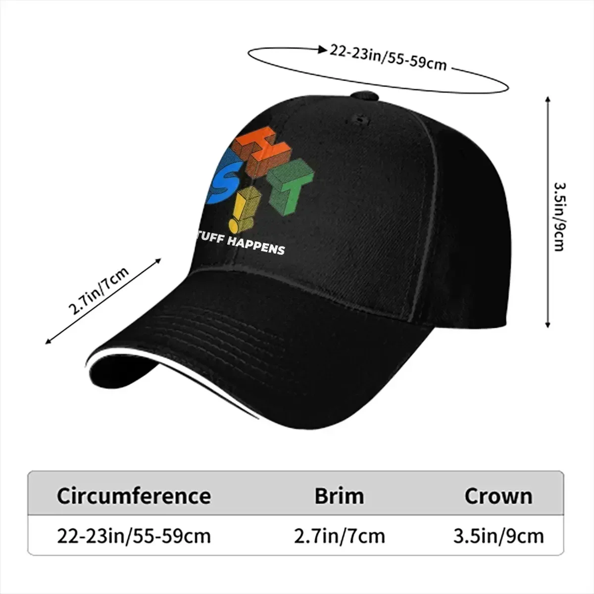SHIT Stuff Happens Baseball Caps Peaked Cap Linux Operating System Sun Shade Hats For Men Women