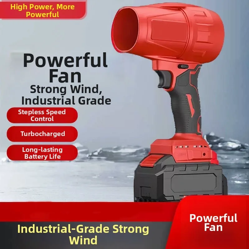 

For Milwaukee 30000RPM Cordless Turbo Fan Handheld Violent Fan Brushless Air Blower Dryer 18V Rechargeable Dust Blowing Tool