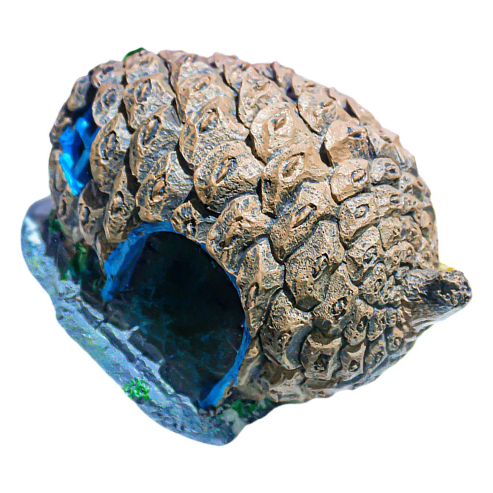 

Fish Tank Decoration Unique Pine Cone Hideout Resin Ornaments Small Aquarium Accessories Environmental Decor Pet Supplies Toy