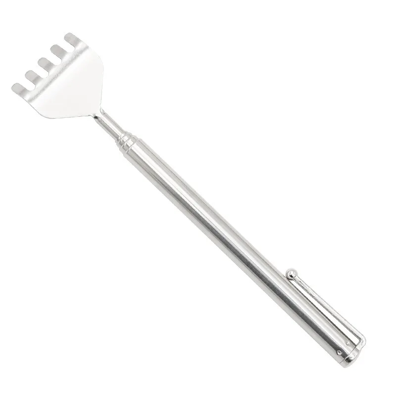 For Portable and Convenient Massage and Tickle Relief Adjustable Stainless Steel Back Scratcher with Retractable Claw