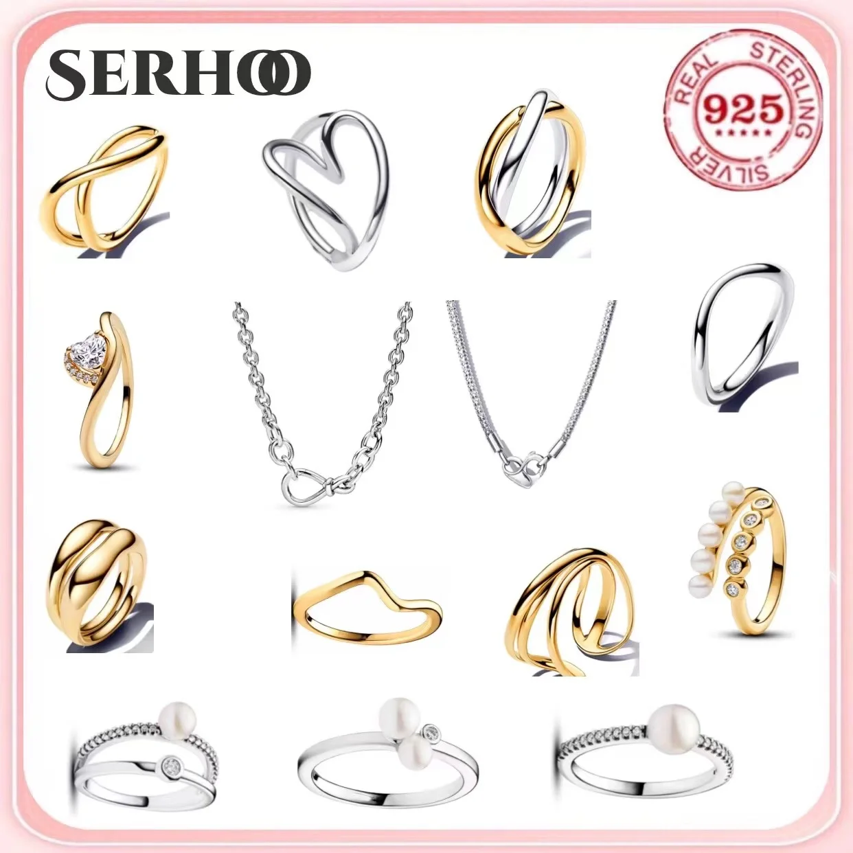 

Лидер продаж, модное кольцо из 100% стерлингового серебра 925 пробы с нестандартной подвеской для женщин, высококачественные ювелирные изделия, свадебные аксессуары, подарки