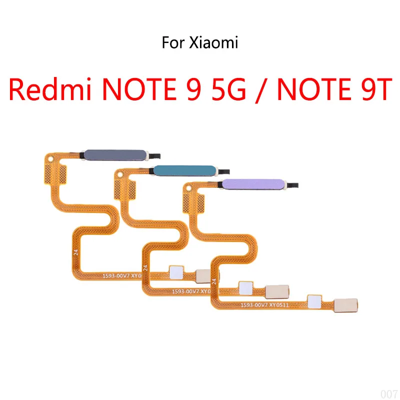 Home Button Fingerprint Scanner Touch ID Menu Return Sensor Flex Cable For Xiaomi Redmi NOTE 9 5G / Redmi NOTE 9T