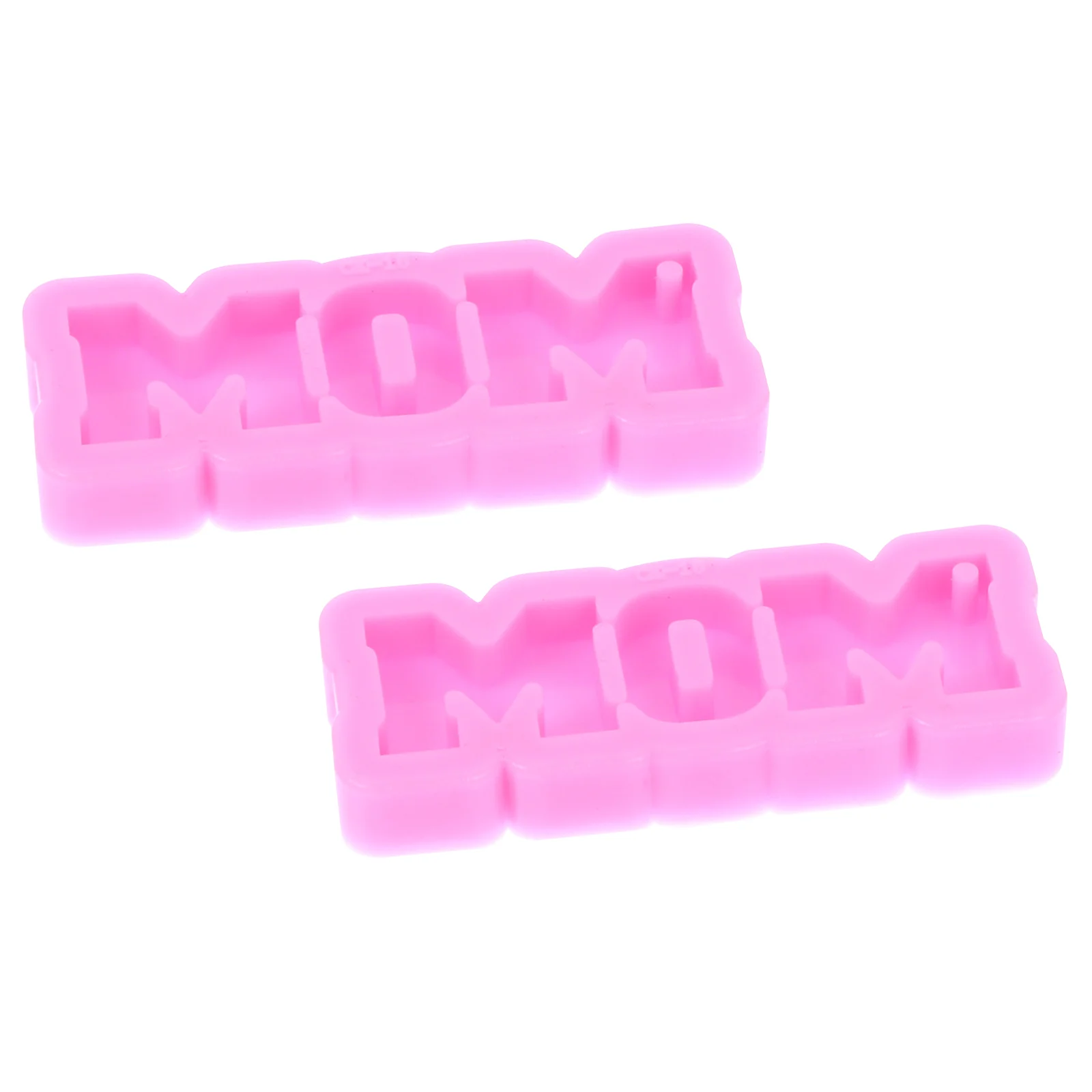 

2Pcs Silicone Mold for Keychain Pendant DIY Epoxy Resin Jewelry Mom Dad Gift Child Sculpture Making Reusable Creative