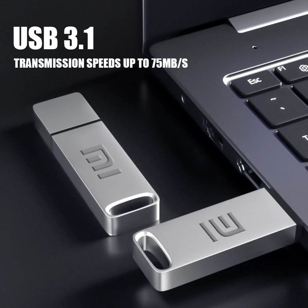 Original Xiaomi Pen Drive 2 TB USB 3.0 Flash Metal Drive 1TB Large Capacity High Speed Transmission Storage Waterproof Storage