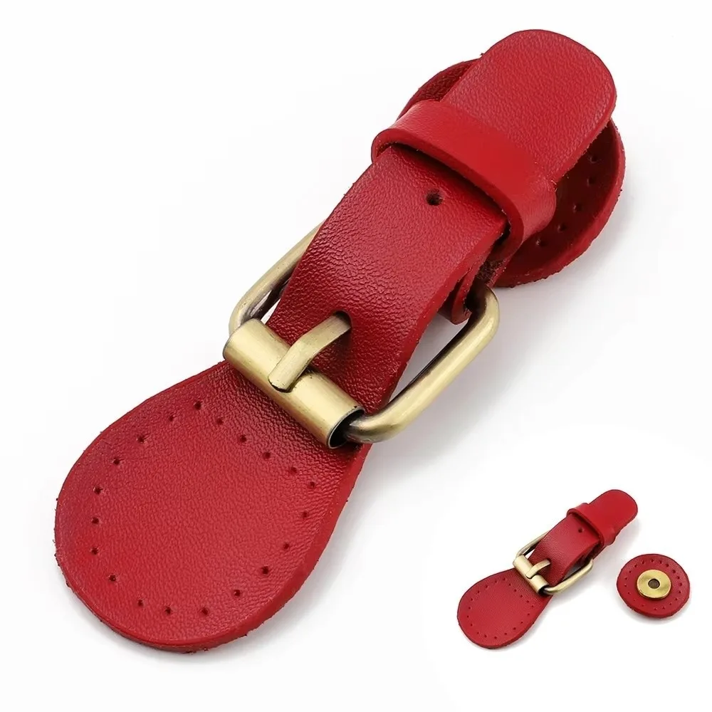 Leather Snap Fasteners Sew on Magnetic Closure Bag Buckles DIY Handbag Metal Finish Magnetic Closures Backpack Accessories
