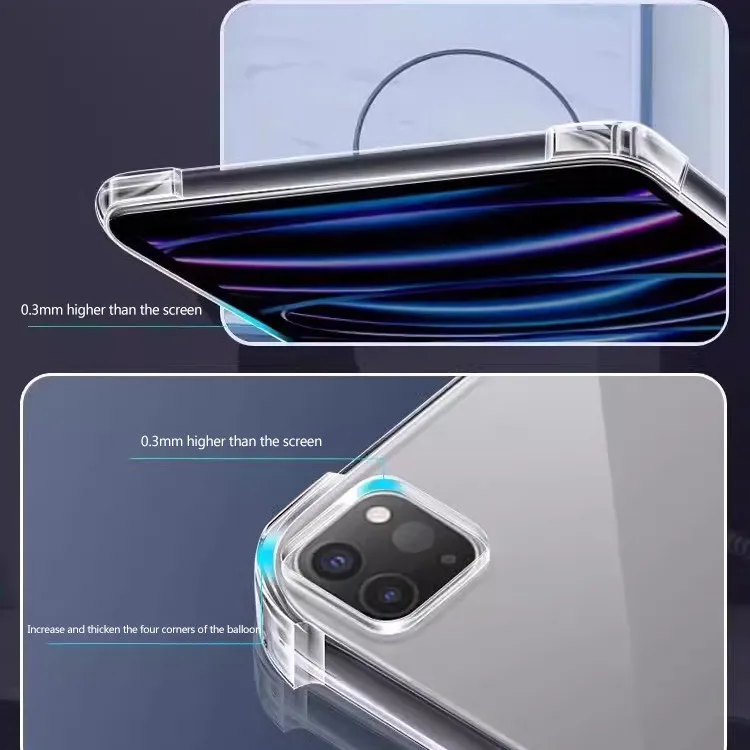 Shockproof Silicone Clear Case For HUAWEI MatePad 11.5 2025 TXZ-W09 11.5 S SE 11 11.5S Air 11.5 11 PaperMatte Pro 11 SE 10.4 view 3