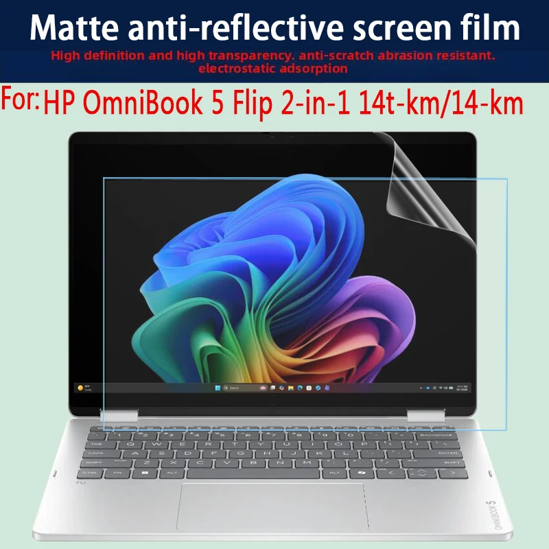 For HP OmniBook5 Flip 2-in-1 14t-km/14-km Screen Film privacy protection anti-peeping Film Laptop protective Film anti-blue Film