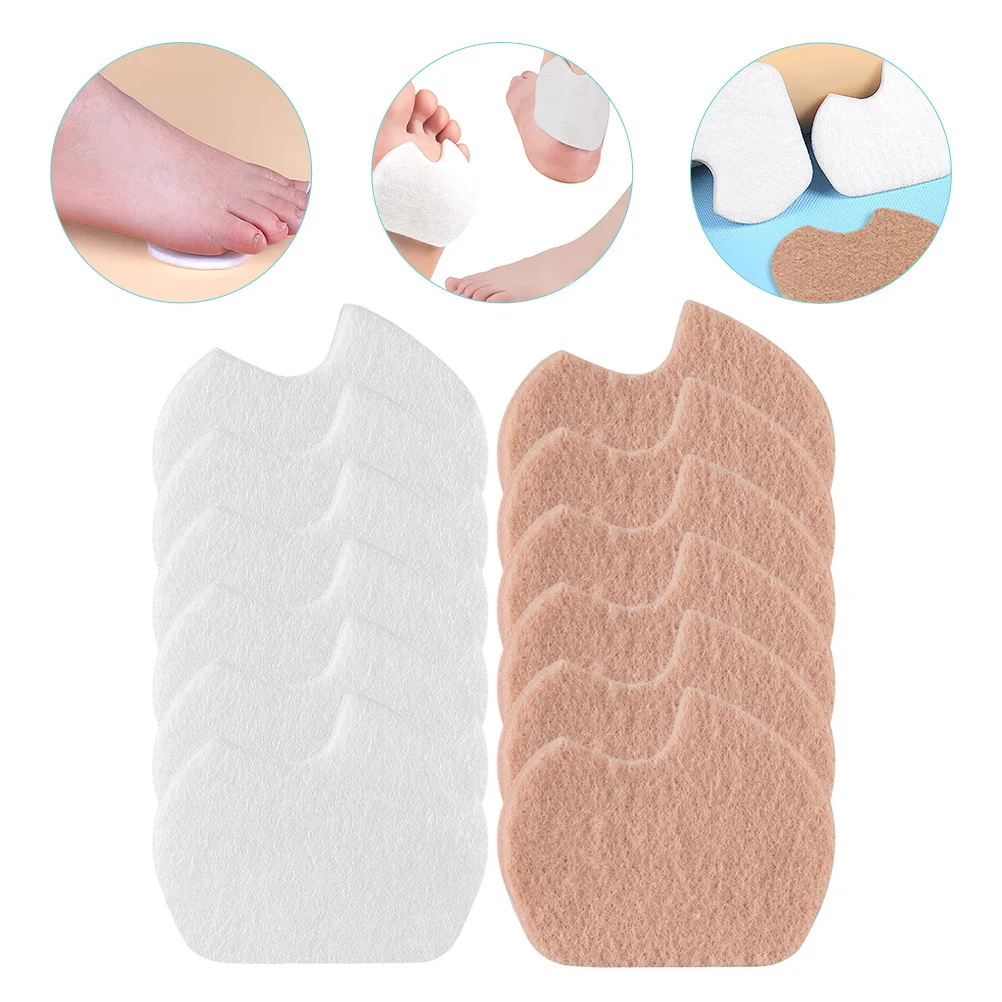 

6 Pairs High Heel Forefoot Pads Women Shoe Mat Metatarsal Wool Felt Inserts Heels Forefeet Cushions Dancers Pads Lightweight