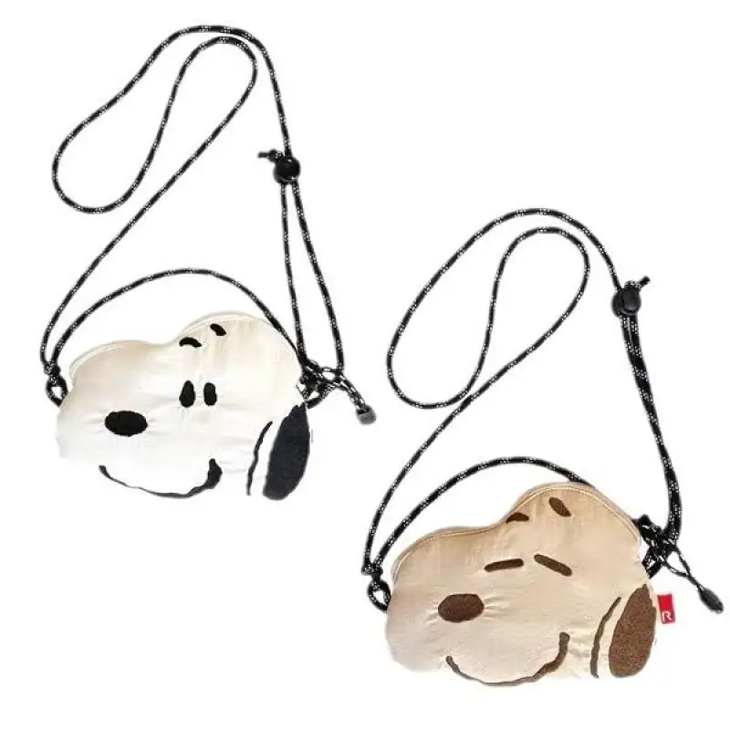Kawaii Snoopy Crossbody Bag Portable Hand Shoulder Bag Cartoon Storage Pouch Mini Purse Daily Travel Collectible Gift