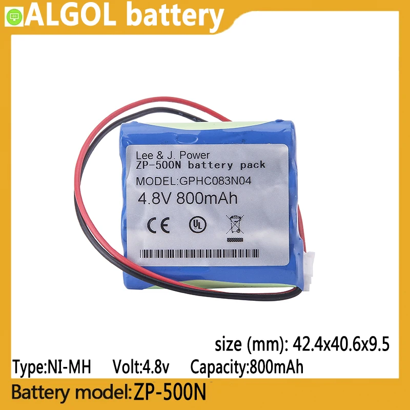 

ZP-500N capacity 800mAh 4.8V NI-MH battery suitable for, ZP-500N, Digital display push pull meter