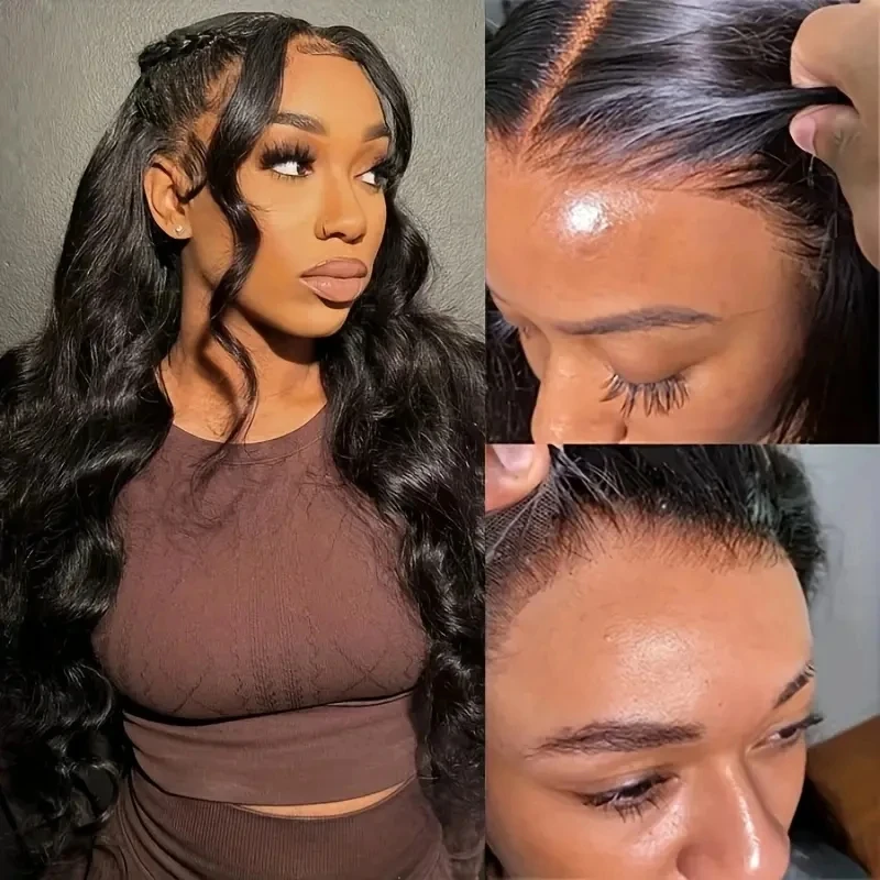 HD Transparent Body Wave 13x4 13x6 Lace Frontal Human Hair Wigs Vietnamese Water Wave 6x6 Glueless Lace Closure Wig Wear And Go