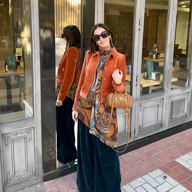 

Изысканная короткая куртка Y2k для женщин, осеннее однобортное пальто красивого цвета, новинка 2025, модная простая уличная одежда, удобная в тон