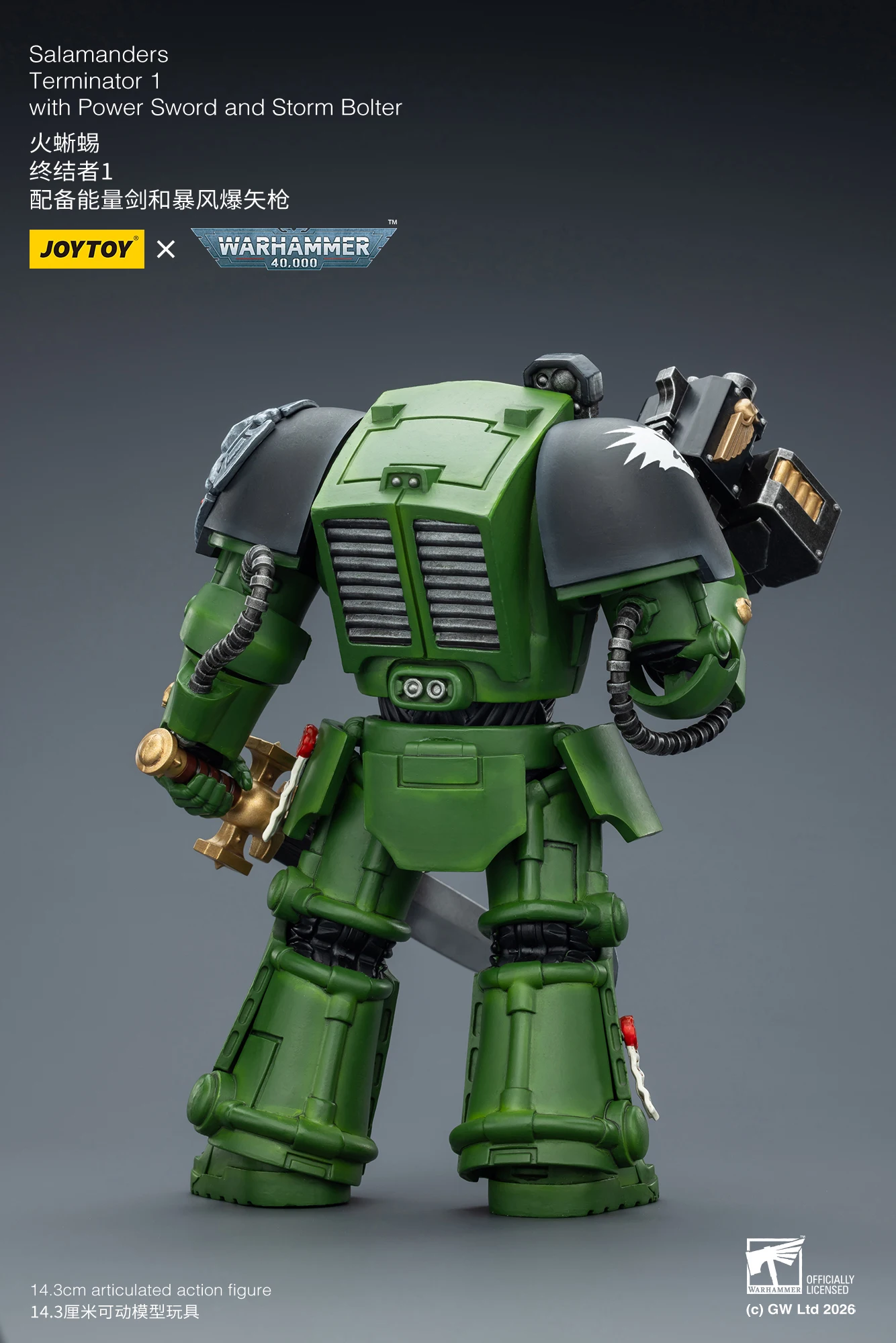 JOYTOY Warhammer 40,000 1/18 Actionfiguren Terminator Black Templars Dark Angels Imperial Fists White Scars Salamanders – Detail 17