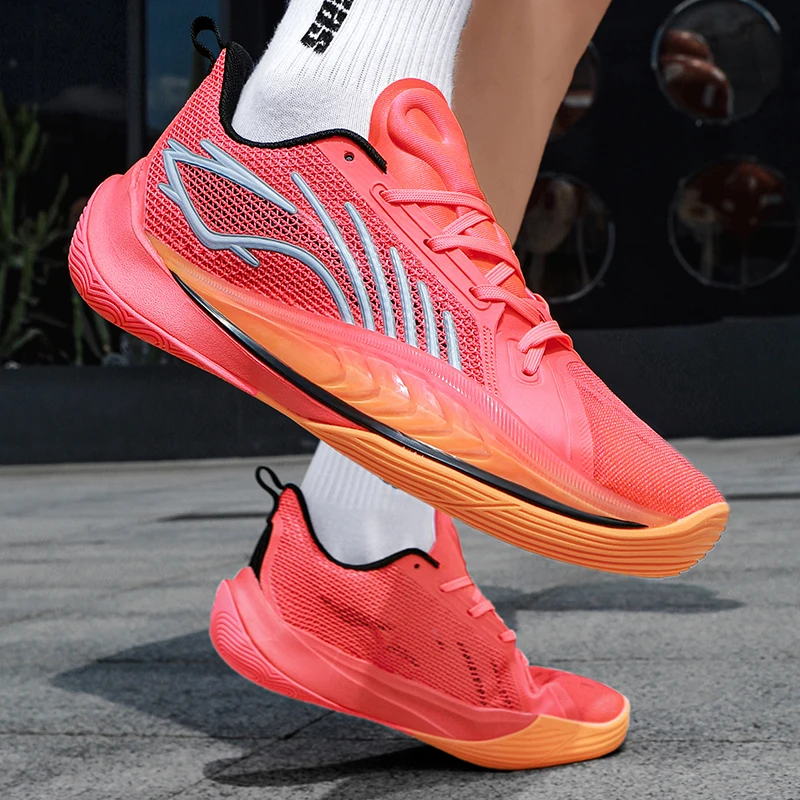 Couple New Basketball Shoes Spring and Autumn Mesh Breathable Training Shoes Youth Fashion Trend Large Sneaker 34-45 view 6