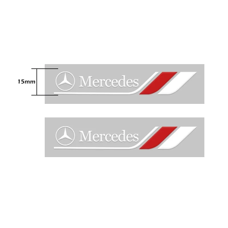 2PCS Car window wiper sticker creative modified car logo badge Applicable to Mercedes-Benz A B R G GLK GLA w204 W251 W463 W176.