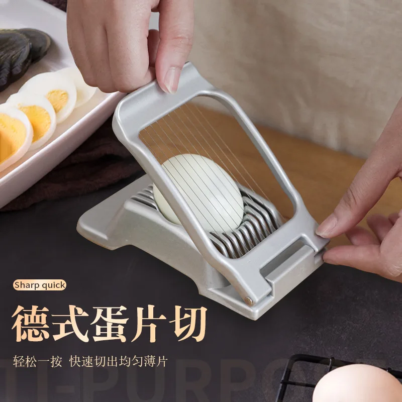Aluminum Alloy Egg Slicer, Multi-functional, for Ham Slicing, Kitchen Gadget