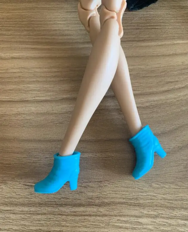 New styles Doll shoes high heel boots flat shoes toy blue yellow red purple for your BB 1/6 dolls A199a