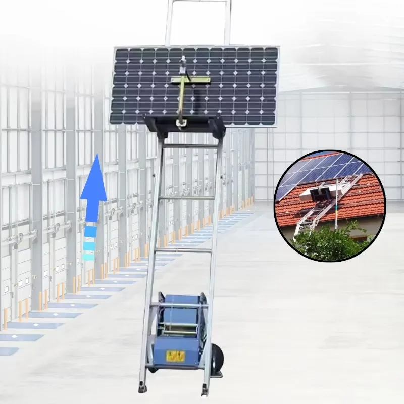 

[Best-Selling] 12M 300KG Electric Cargo Elevator Lift Solar Panel Lift Ladder Hoist Lift Solar Platform Aluminum Alloy For Sale