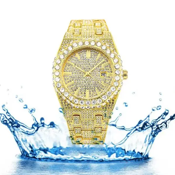 2026 Luxury Diamond Men's Watch High Quality Hip Hop Men's Quartz Watch Ice Sensation Men's Watch view 6