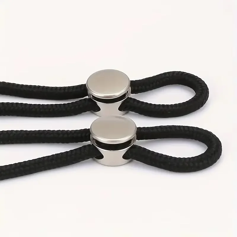 6-Pack Spring Rope Buckle Easy Install Metal No-Tie Shoelace Locks Zinc Alloy Buckle For Athletic Casual Shoes Pants & Coats DIY