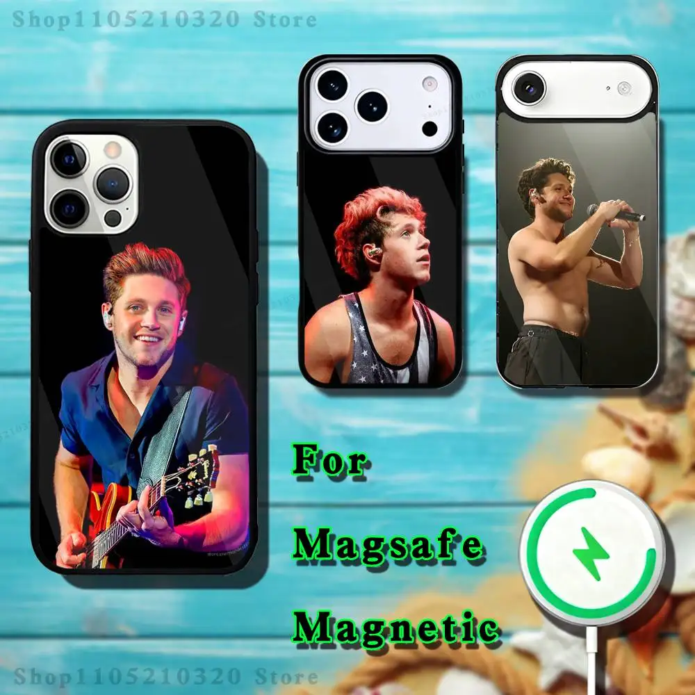 

Singer N-Niall Horan Phone Case For iPhone 17,16,15,14,13,12,11,Pro,Max,Plus,Mini,SE4,E Magnetic Magsafe Wireless Charging