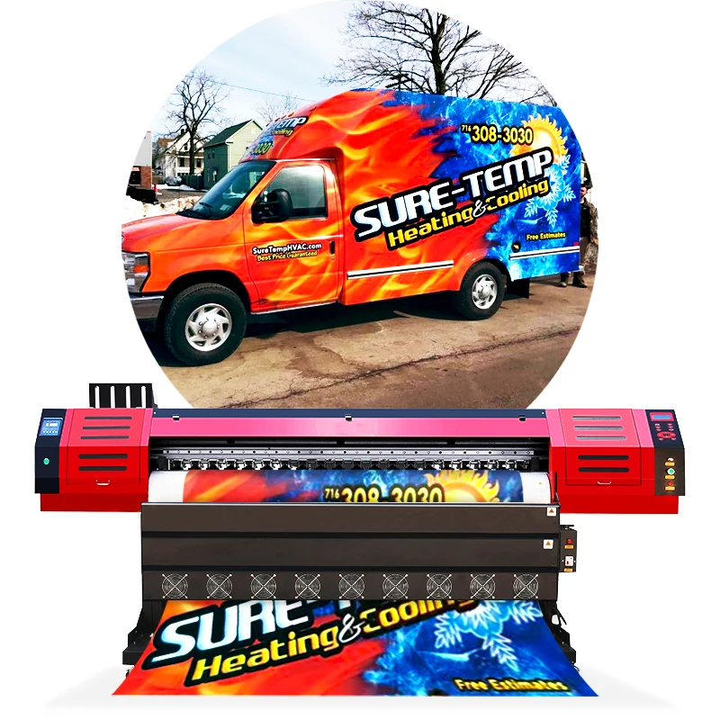 1.8m Large Format Stickers Printing Machine, Car Sticker Printing Cutting Machine to Print Vinyl Stickers