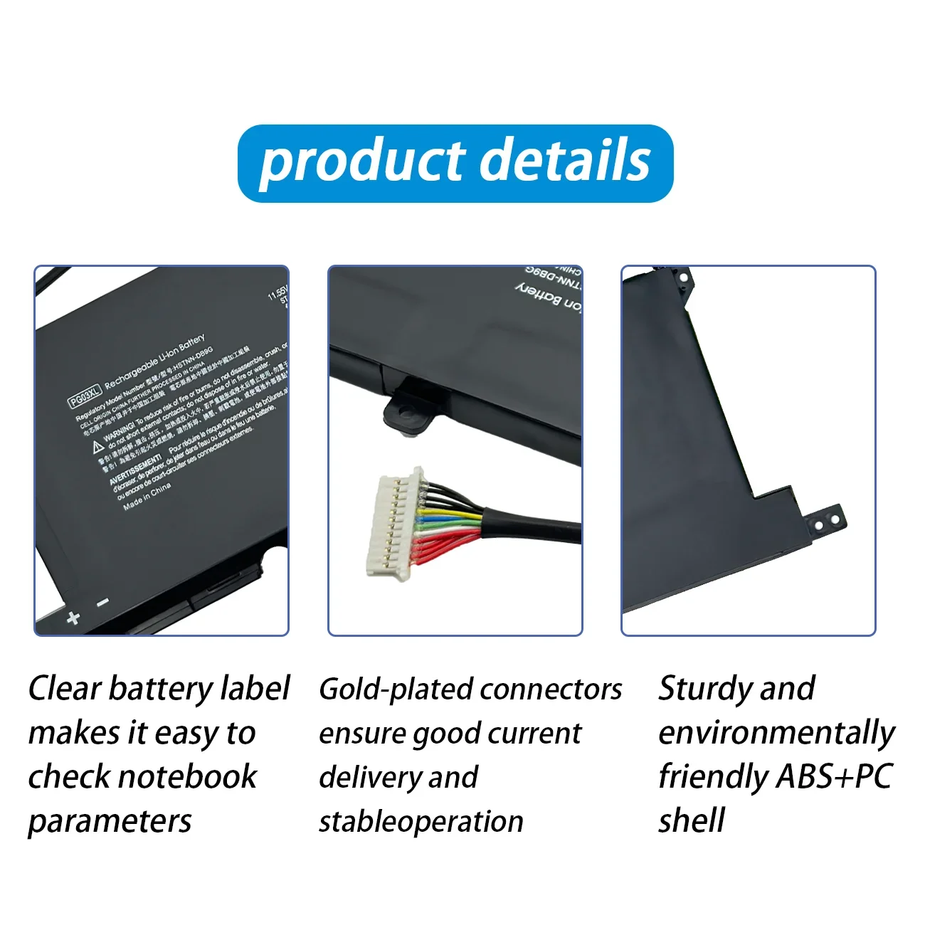4300MAH PG03XL Laptop Battery for HP Pavilion Gaming 15-dk0020TX 15-ec 15-ec0000 15-DK Dk0003nq OMEN 5X FPC52 HSTNN-DB9G
