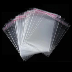 Transparent Storage Bag Groceries Accessories Storage Transparent Visible Plastic Self-adhesive Bag