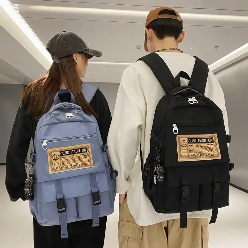 Mochila impermeable para estudiantes universitarios, bolsa para ordenador portátil de 15,6 pulgadas, diseño de retales, mochila escolar de viaje para niñas y adolescentes