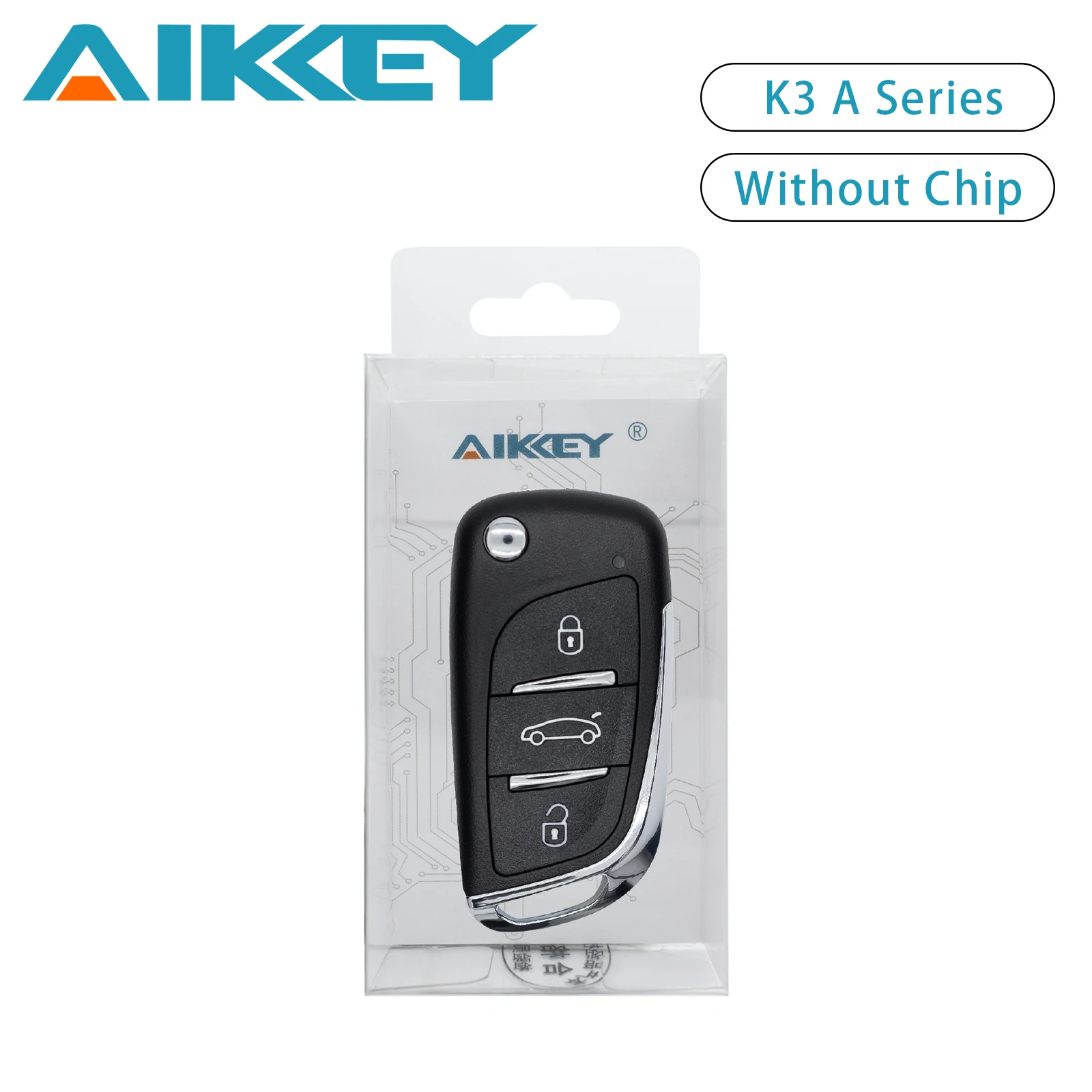 

AIKKEY K3 A Series 3-кнопочный универсальный дистанционный автомобильный брелок типа DS для машины AIK, замена ключа с дистанционным управлением без ключа