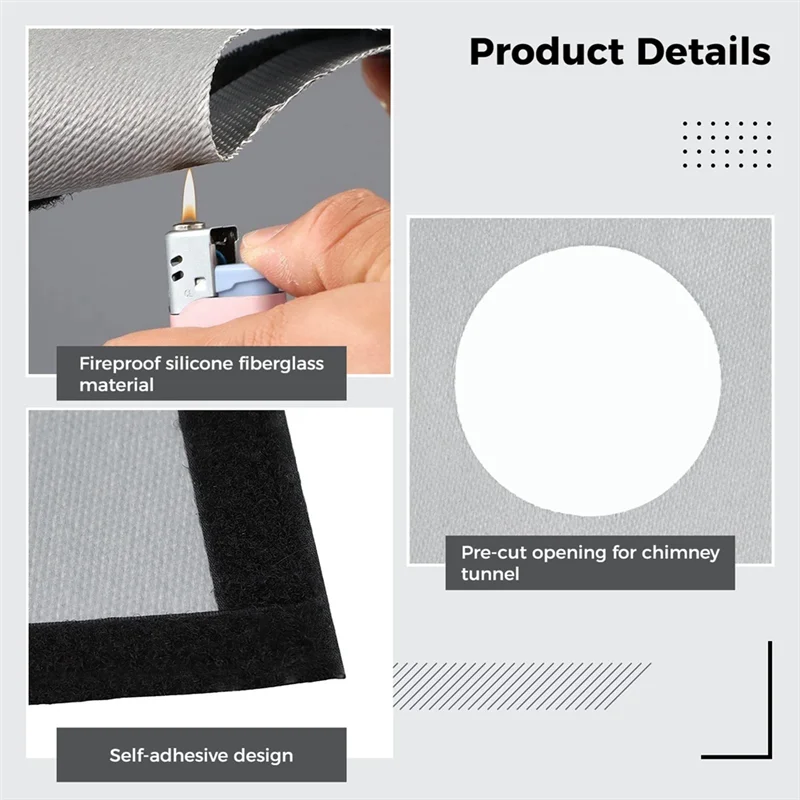 A48F-Tent Stove Jack Hot Tent Stove Jack 9.1 X 7.9Inch For Tent With 3.7Inch Round Hole