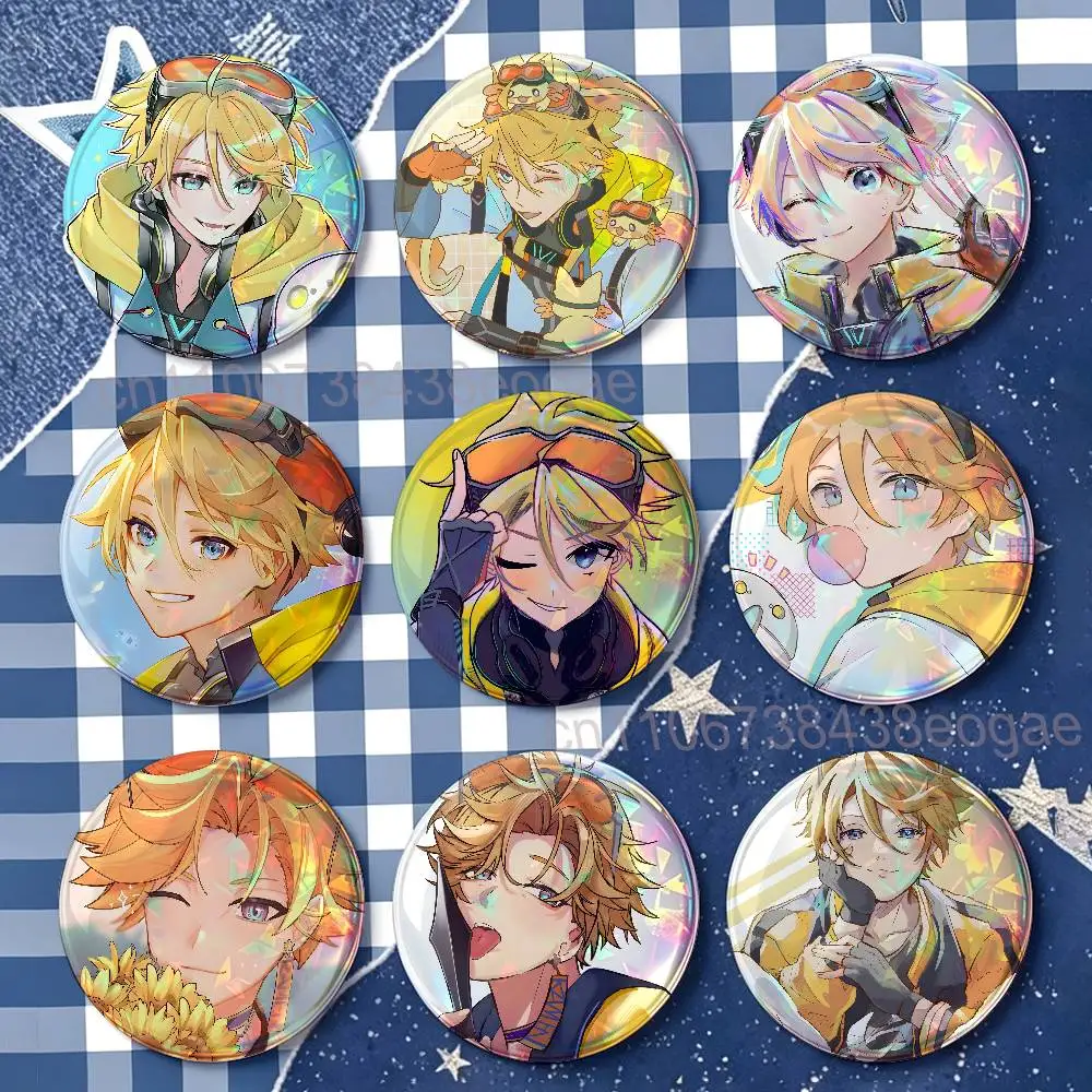 Vtuber Yu Q W-Wilson HD Print Badges Pretty Round Display Brooches IP merchandise 32mm 58mm 75mm 44mm 25mm