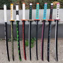 Demon Slayer Katana Original Anime Sword Assembled Cosplay Props Orange Rengoku Kyoujurou Tomioka Giyuu Swords 72cm