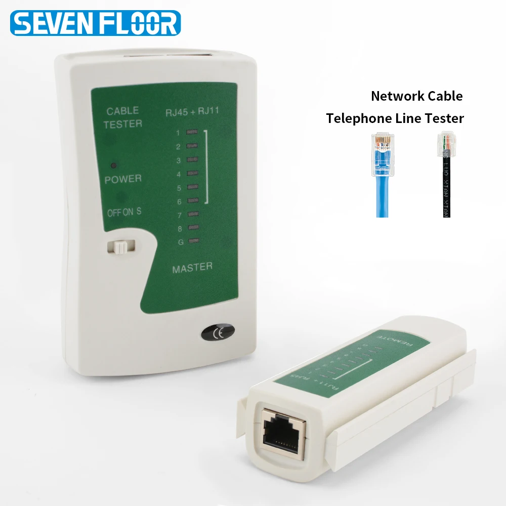 

Тестер сетевого кабеля Cat5 Cat5e Cat6 Cat6a Cat7 для сетевого кабеля LAN RJ45 RJ11 RJ12 UTP/STP и телефонных проводов