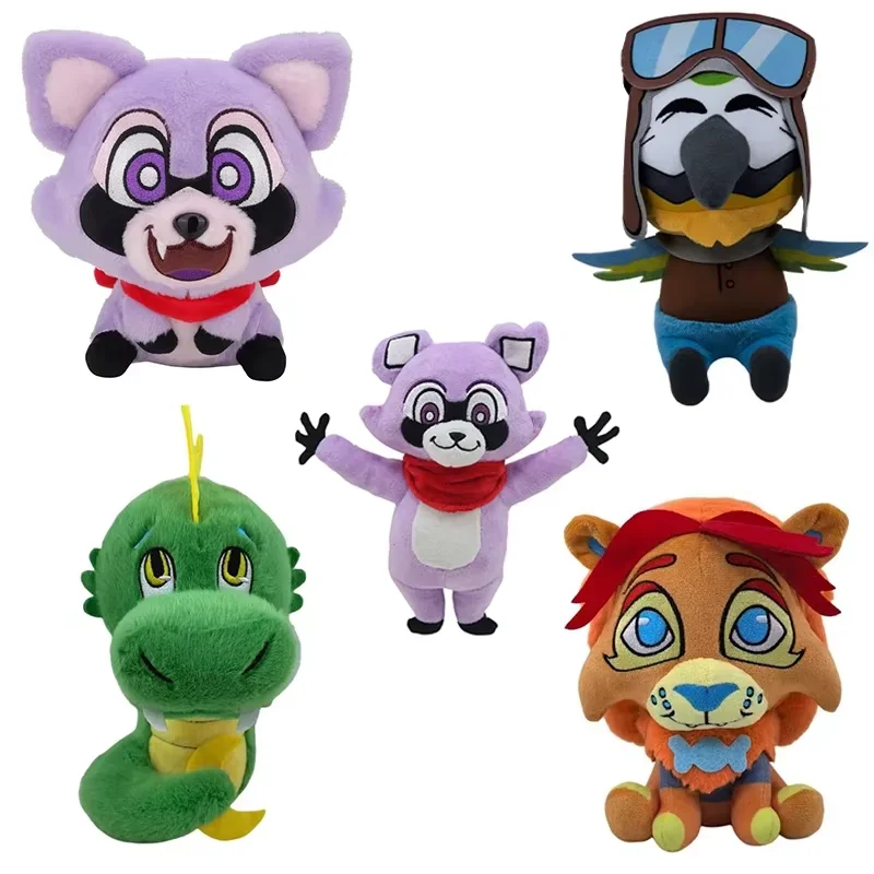 1/5pcs Rambley Indigo Parks Plush Indigo Parks ของเล่นตุ๊กตาสัตว์ Macaws Mollys Fings Leon Rambley Raccoon Plush Mascot ของขวัญ