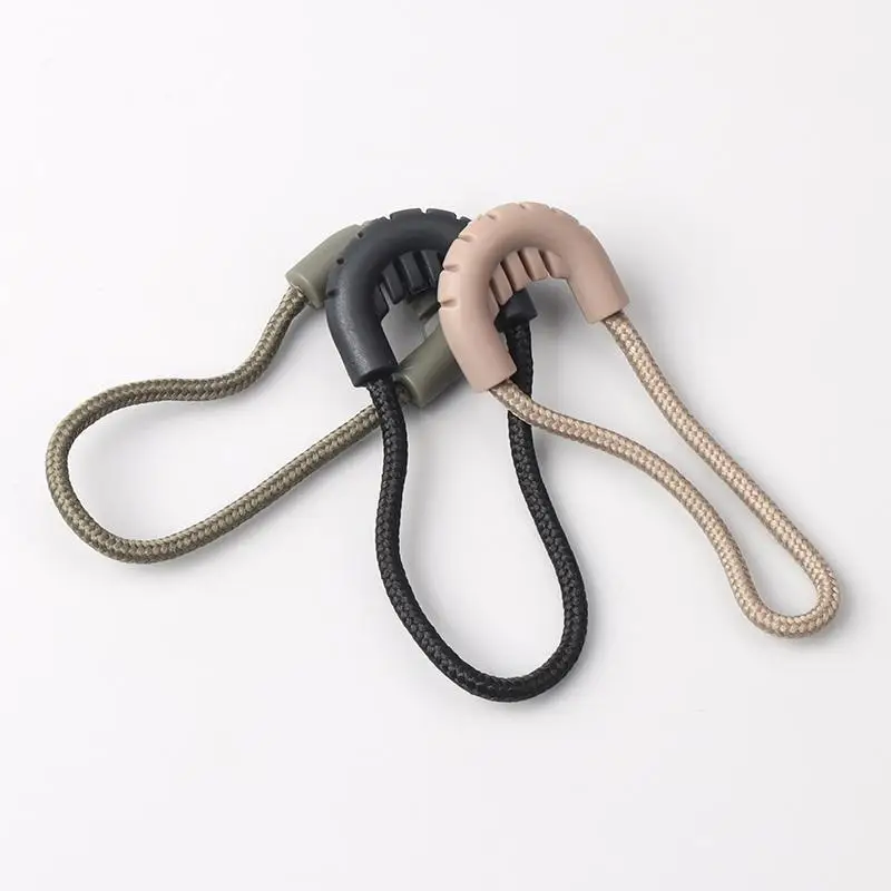 5Pcs Replacement Zipper Pull Puller For Bag Suitcase Backpack Tent Zipper Ropes Clips Lock Zip Slider Apparel Accessories