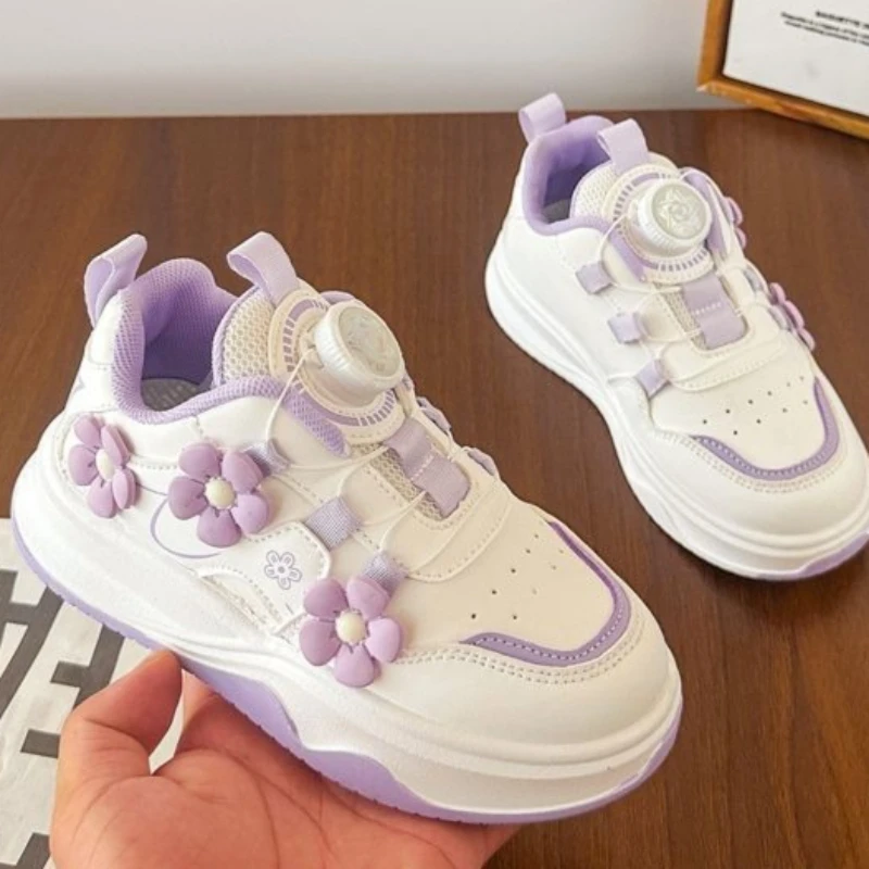 الفتيات ربيع الخريف 2026 جديد جلد ناعم وحيد عدم الانزلاق أحذية رياضية أطفال حذاء كاجوال نمط الأميرة ملابس رياضية للأطفال #3