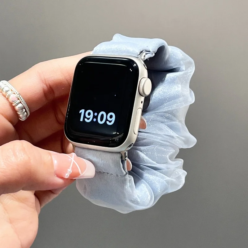 Korea Stylish Watch Band For IWatch 46mm 49mm 40 41mm 42 44 45 Soft Fabric Wristband For IWatch Series S10 9 8 7 Without Watch