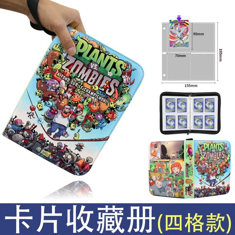 Nowy Album na Karty Plants Vs. Zombies, Segregator na Karty, Wizytownik, Gadżet do Gry, Modne Zabawki z Kreskówek, Prezenty dla Dzieci