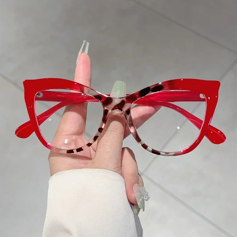 GM LUMIAS Cat Eye Glasses Women Chic Candy Color Rim Blue Light Blocking Optical Frames Trendy Stylish Design Decor Eyeglasses