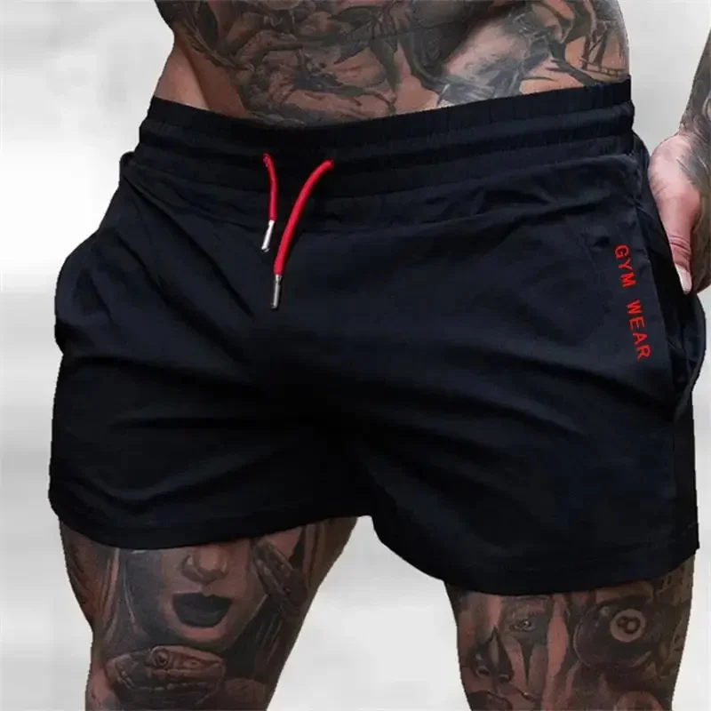 NEW Sports Trendy Quick-drying Three-point Pants Elastic Thin Running shorts Track And Field Training Pants Fitness Beach Shorts