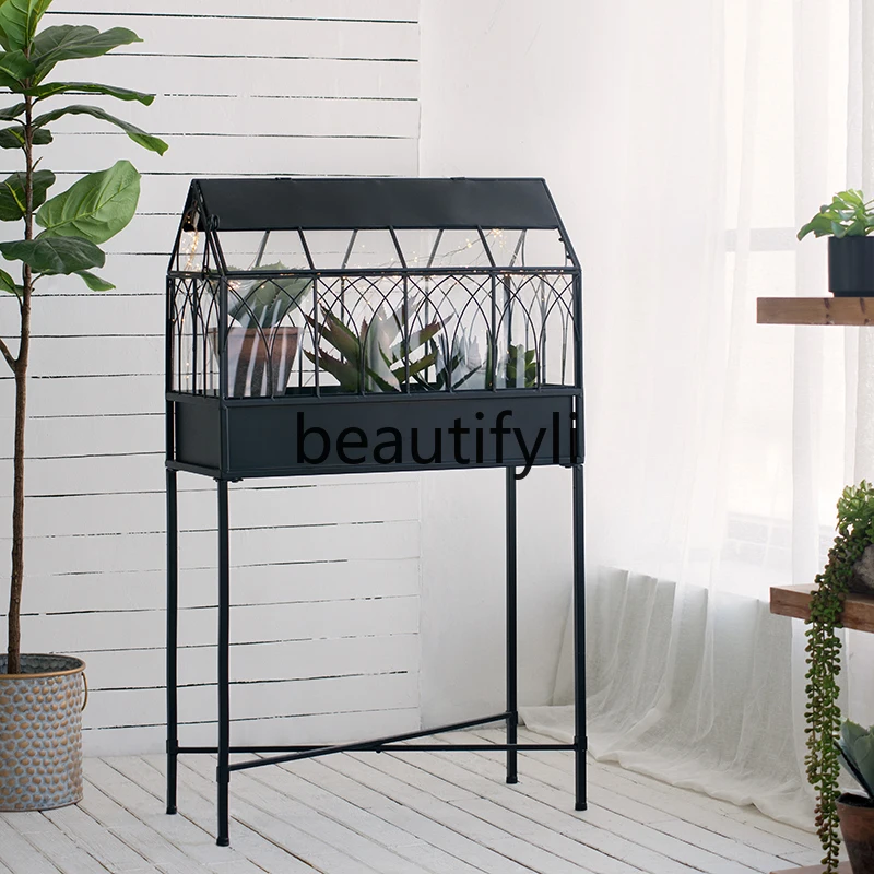 

Idyllic wrought iron glass display jewelry, storage cabinet, commercial store display storage cabinet