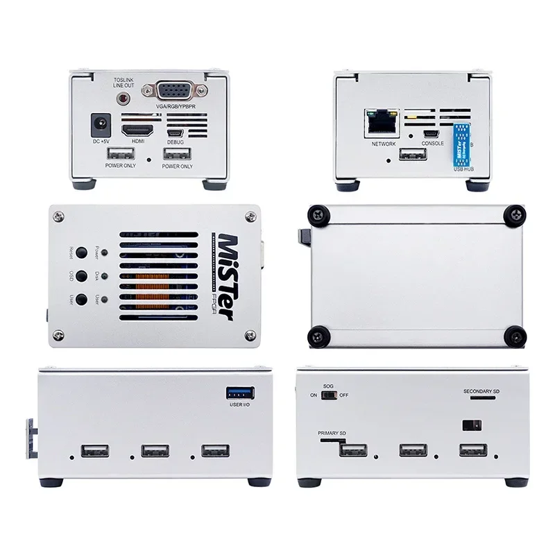 حافظات معدنية لمجموعة miste FPGA ، بدلة تحكم أساسية ، اللوحة الرئيسية ، V6.1 I O Board ، محور USB جديد ،