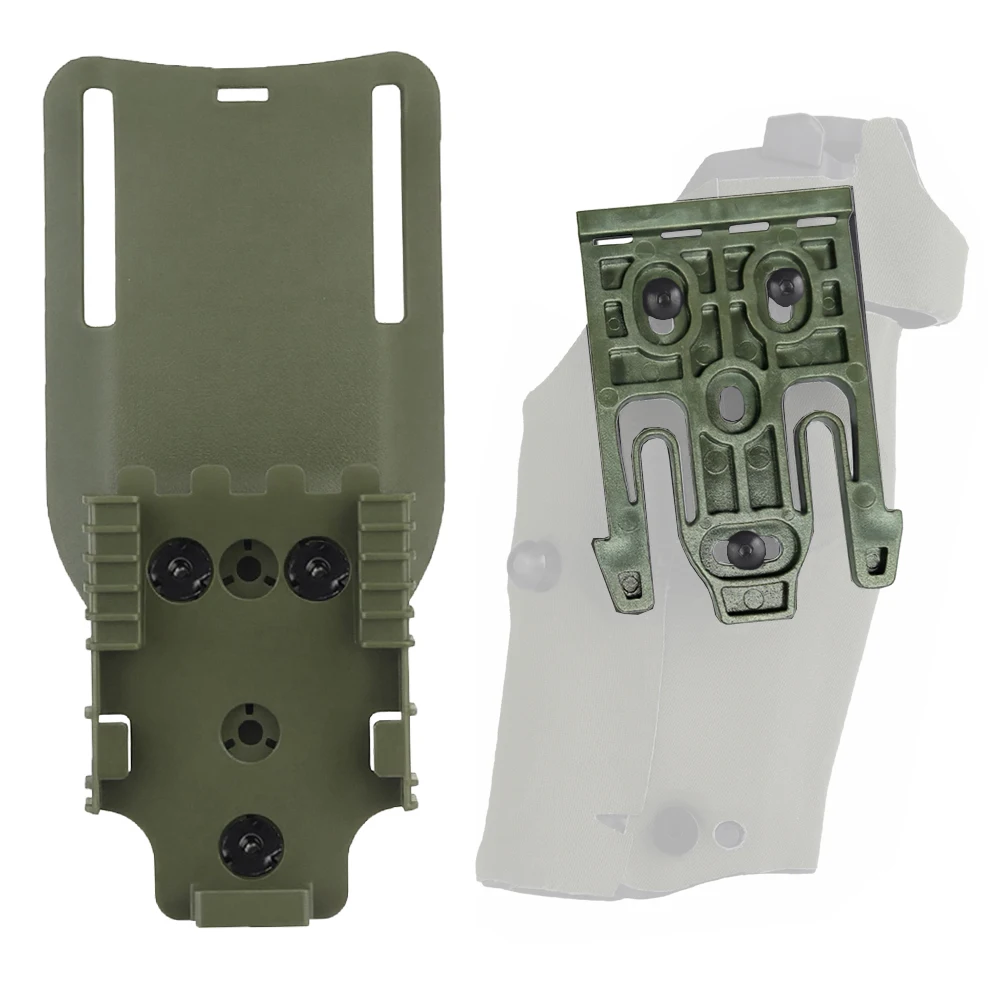 Holster Mid-Ride Drop Leg Platform Tactical Pistol Holster QLS Quick Locking System Hunting Shooting Airsoft Training Belt Gear
