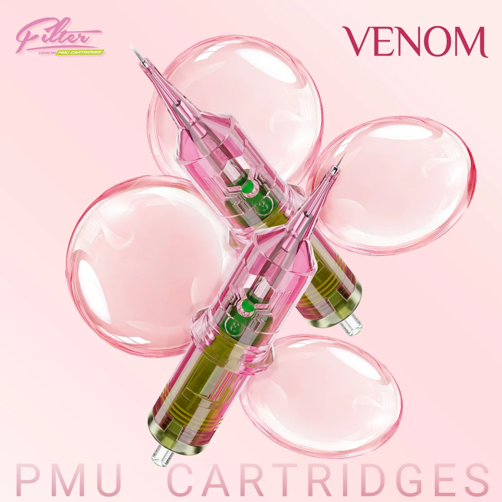 Filter Venom PMU Kartuschen-Nadeln Round Liner RL Sterile Tätowiernadeln für Permanent Make-up Augenbrauen Lippen Microblading – Detail 1