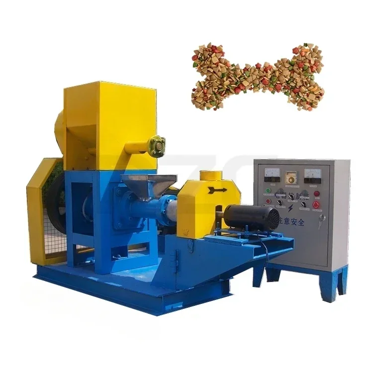 

Commercial Floating Fish Feed Pellet Extruder Machine 150-180kg/h Dry Type Pet Food Making Equipment