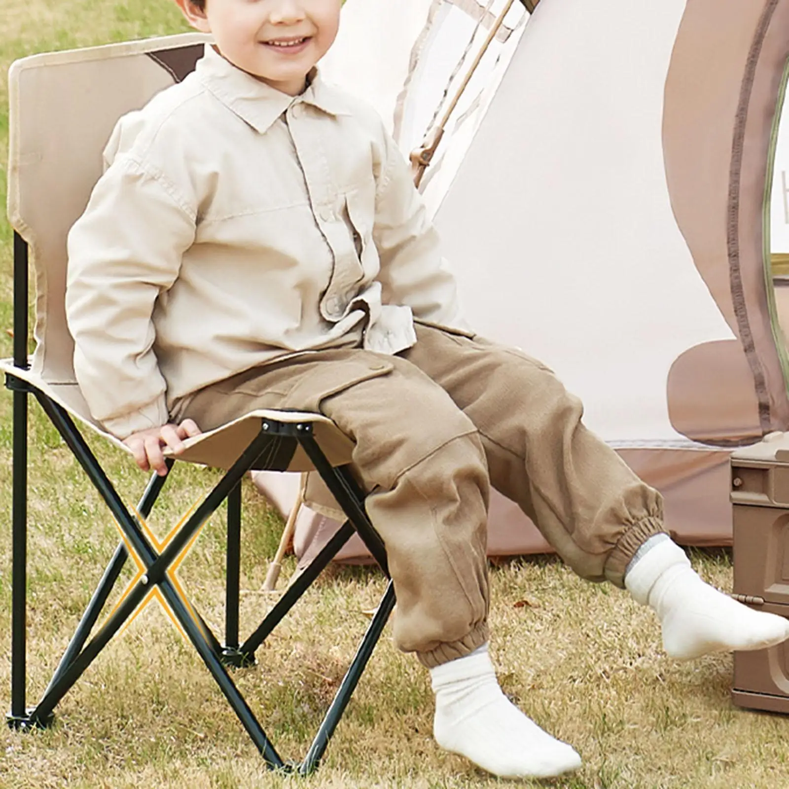 

Kids Camping Folding Chair Beach Chair Nonslip Heavy Duty Oxford Cloth Outdoor