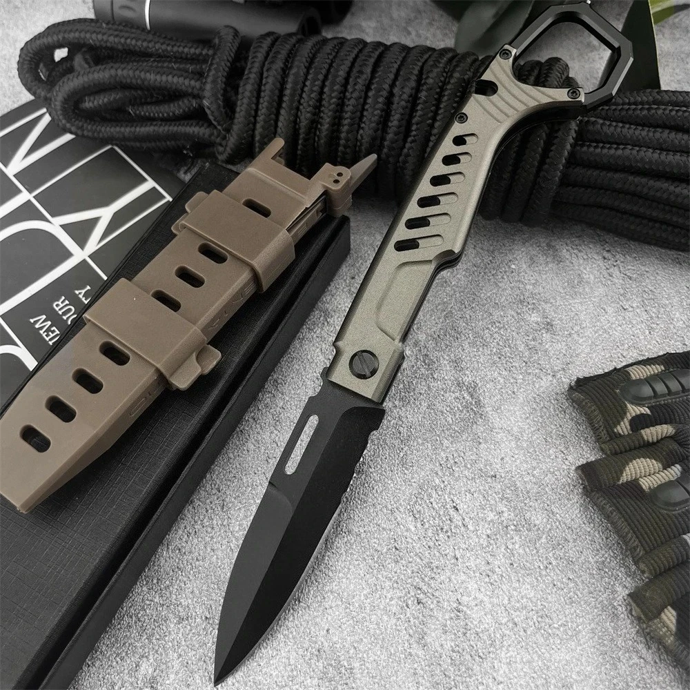 

Tactical Outdoor Folding Knife N690 Black Blade T6 Aluminum Handle Multifunctional Hunting Camping EDC Tools for Men