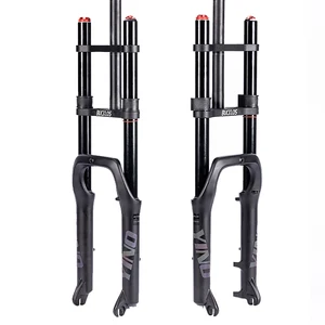 Bucklos-Double Shoulder Mountain Bike Fork, Fat Tire, Snow Air Fork and Beach Bike, 20 In, 26 In, MTB 9 Main Sales Suspension Aro 26 - №7